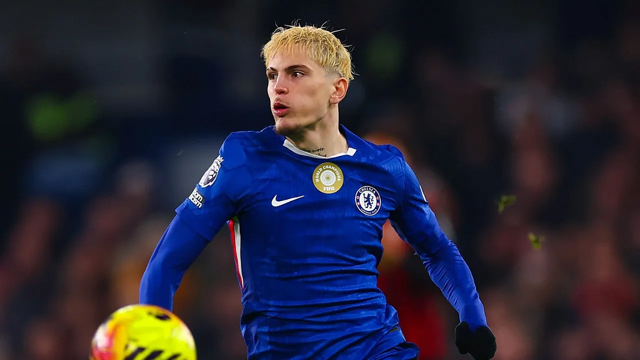 Winger Chelsea, Alejandro Garnacho. (Foto: Warren Little/Getty Images)