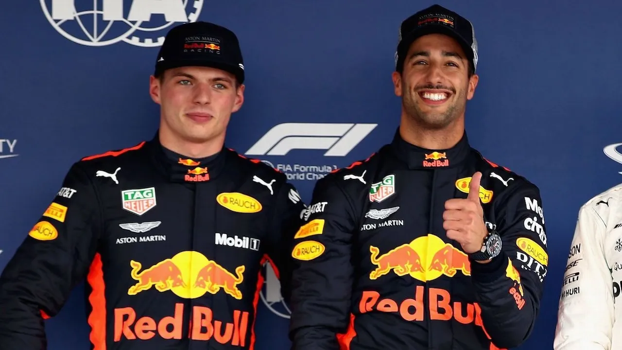 Max Verstappen dan Daniel Ricciardo