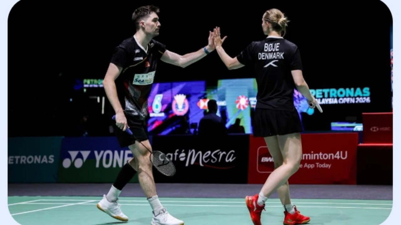 India Open 2026: Dendam Mathias Christiansen/Alexandra Boje di New Delhi