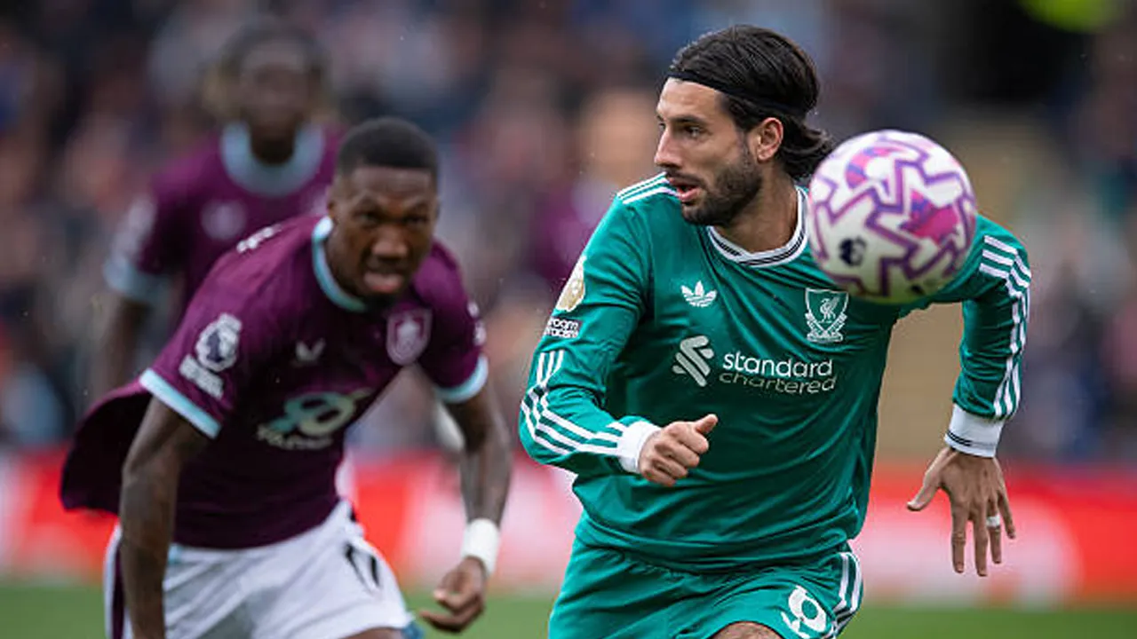 Liverpool vs Burnley via gettyimages