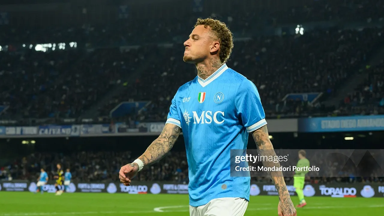 Leeds United incar winger Napoli, Noa Lang. (Foto: Elianton/Mondadori Portfolio via Getty Images)