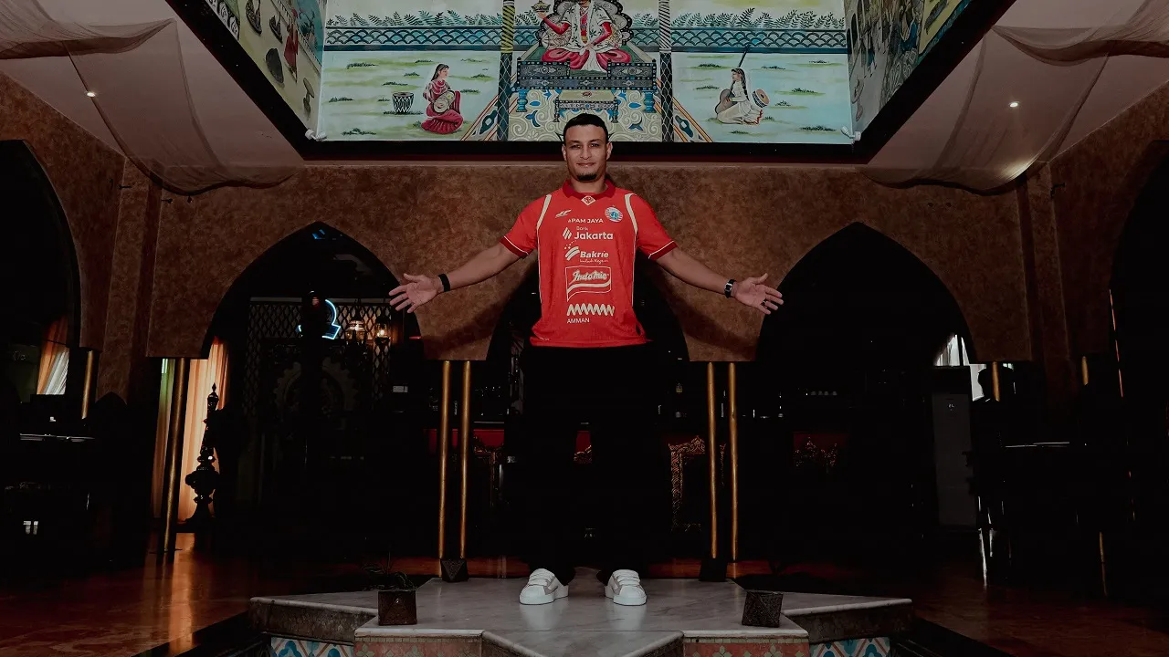 Penyerang anyar Persija Jakarta, Alaeddine Ajaraie/foto dok Persija Jakarta