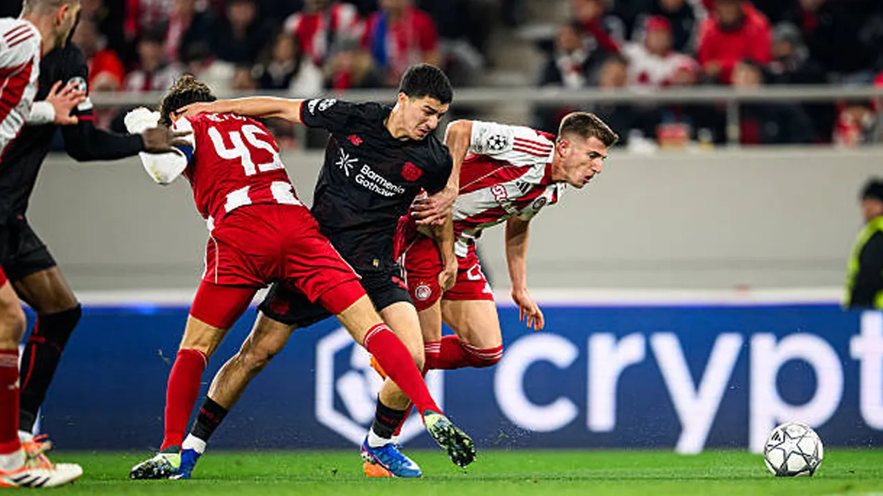 Fakta Menarik Usai Olympiacos 2-0 Leverkusen: Dua Shot On Target, Dua Gol