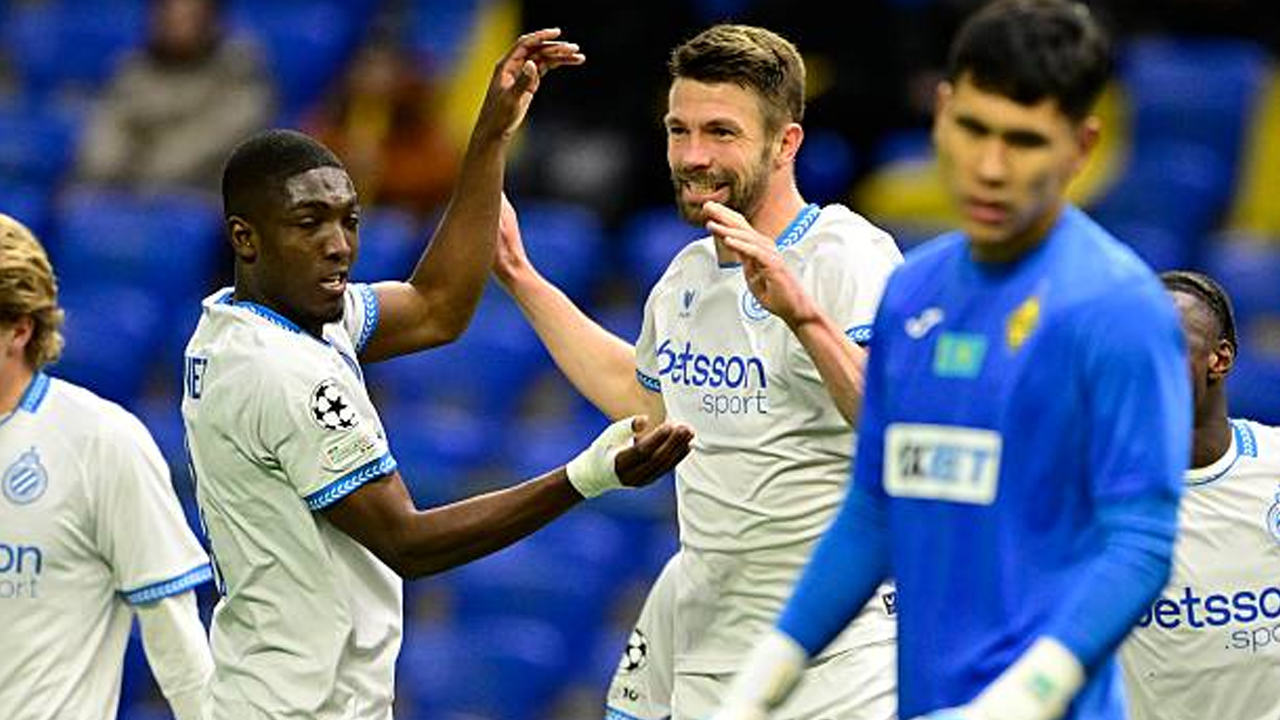 Hasil Pertandingan Liga Champions: Kairat 1-4 Club Brugge