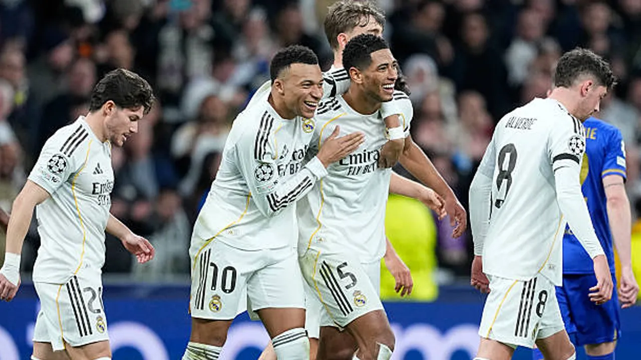 Hasil Pertandingan Liga Champions: Real Madrid 6-1 AS Monaco