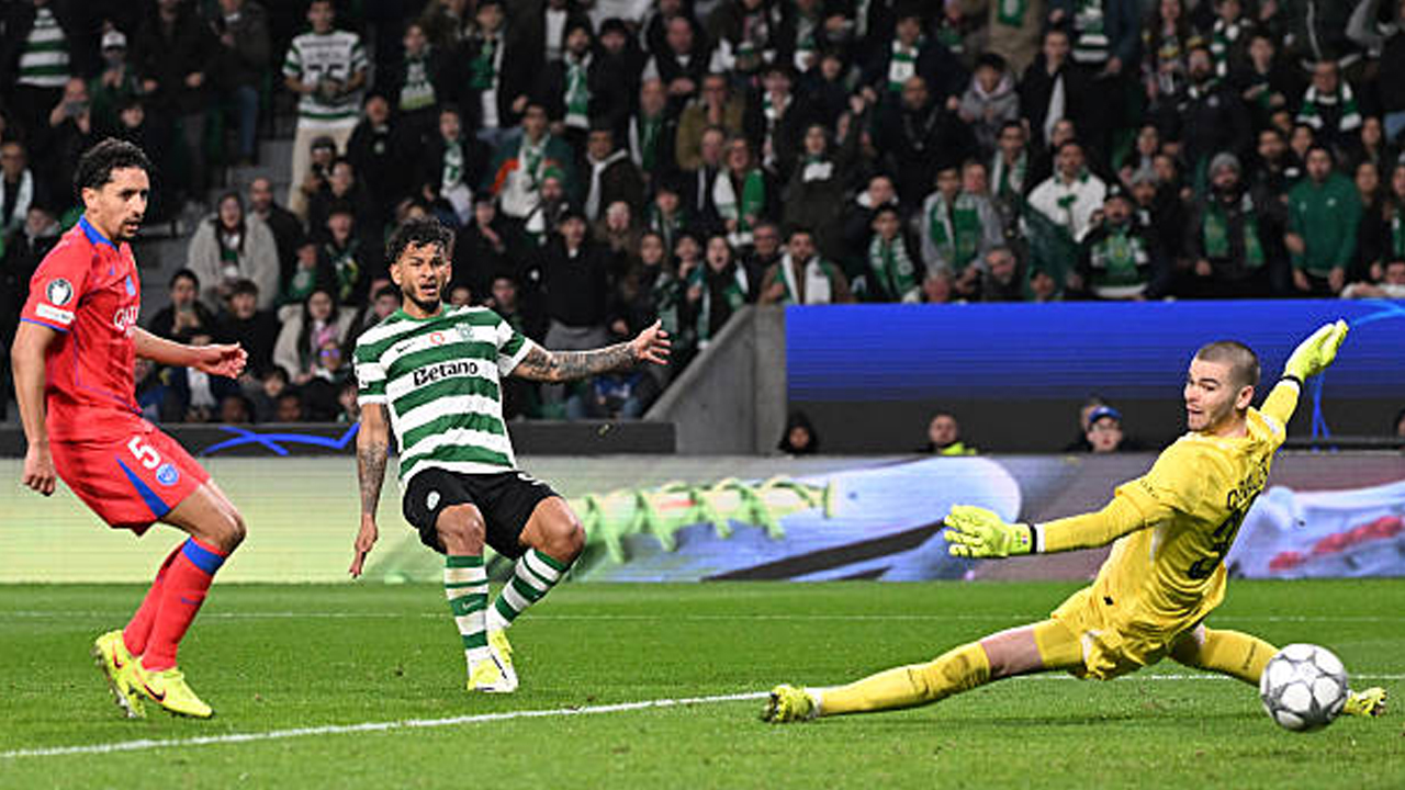 Hasil Pertandingan Liga Champions: Sporting CP 2-1 Paris Saint-Germain