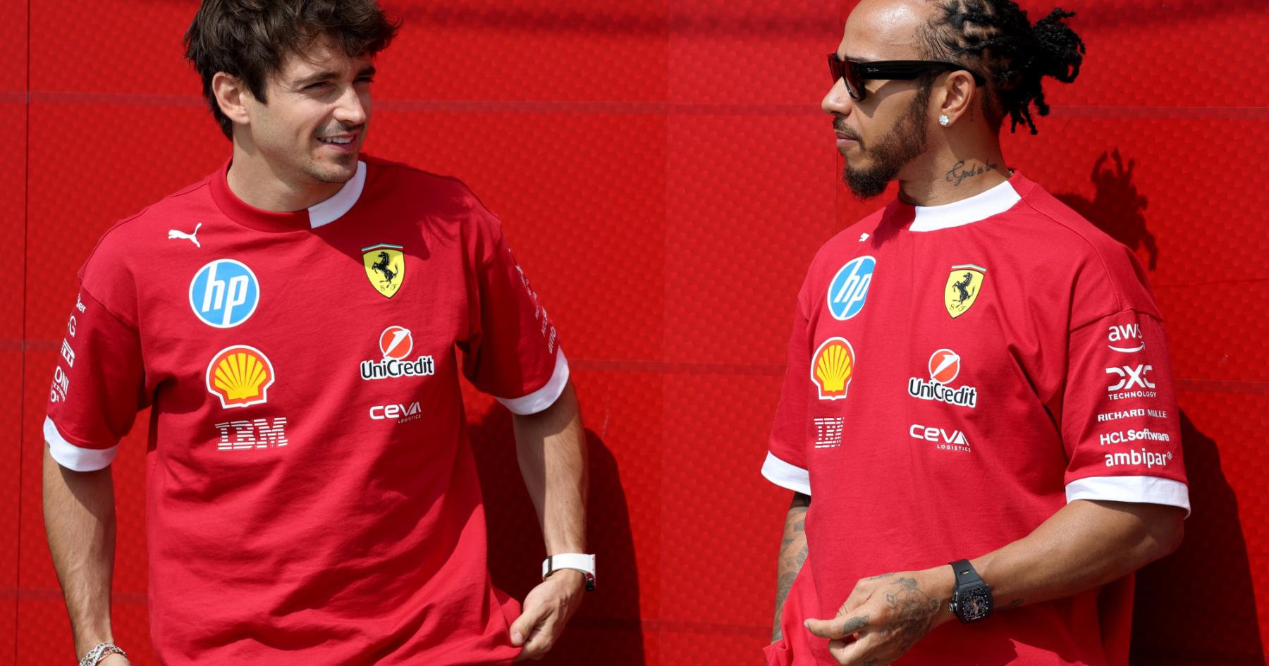 Hamilton dan Leclerc Pamerkan Seragam Balap Ferrari 2026