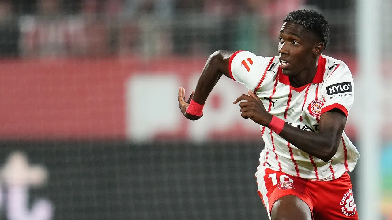 Gelandang Girona, Yaser Asprilla.