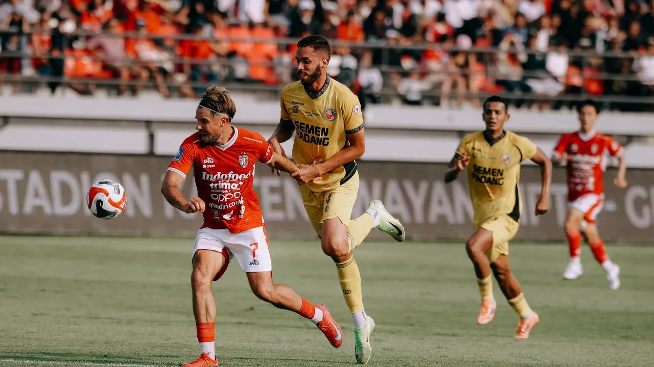 Bali United Diimbangi Semen Padang FC, Gagal Antisipasi Bola Set Piece