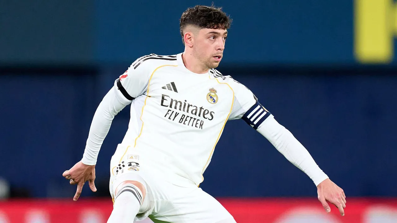 Gelandang Real Madrid, Federico Valverde.
