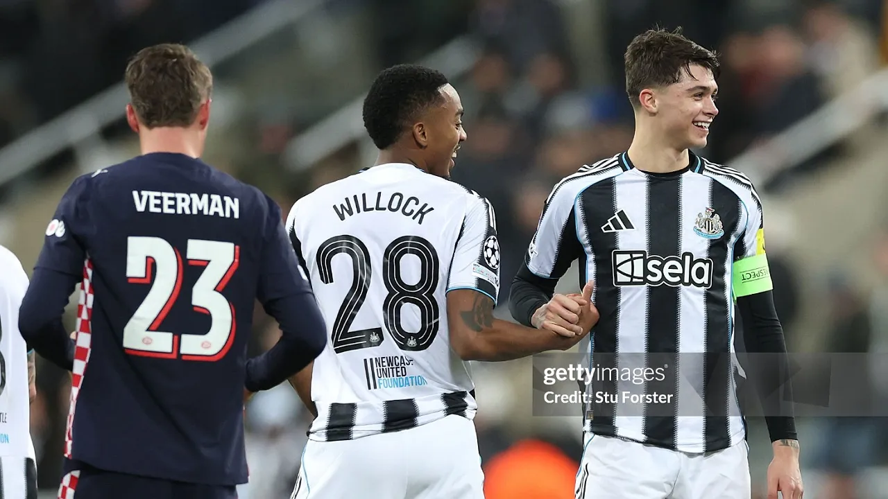 Gelandang muda Newcastle United, Lewis Miley