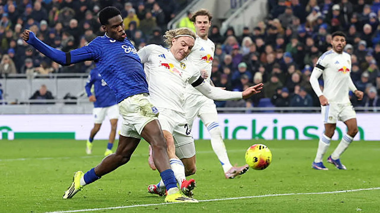 Hasil Pertandingan Premier League: Everton 1-1 Leeds United