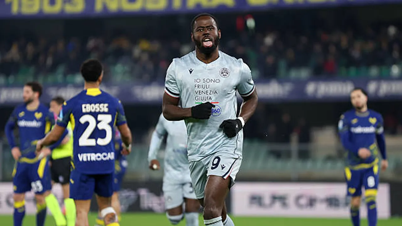 Hasil Pertandingan Serie A Italia: Hellas Verona 1-3 Udinese