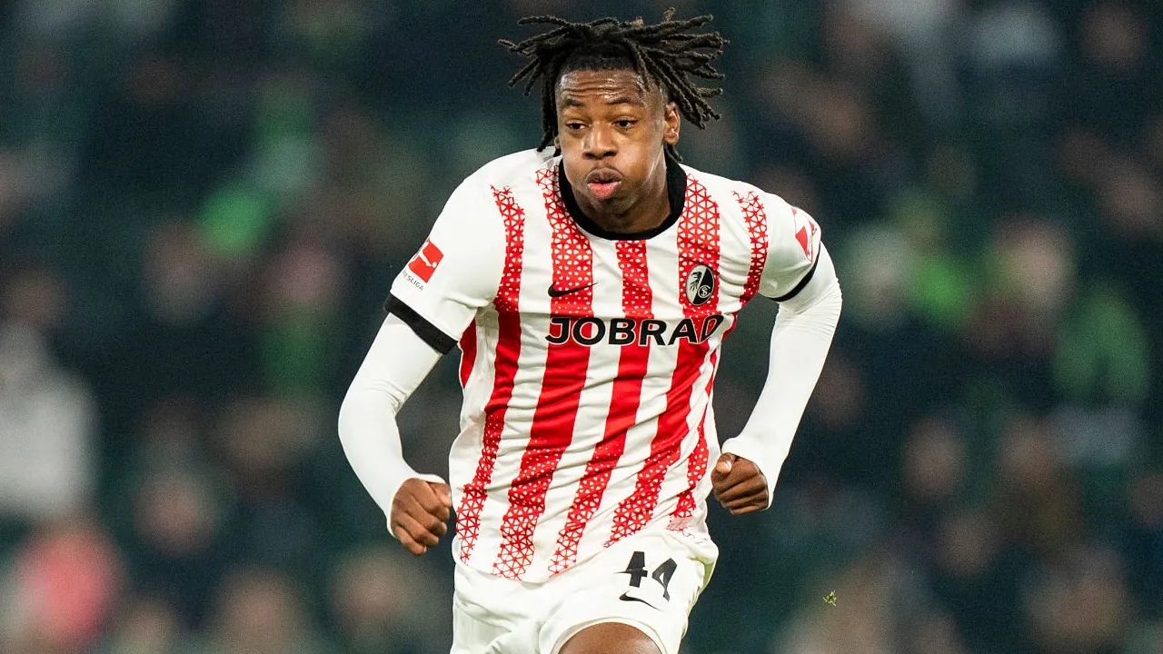 Gelandang SC Freiburg, Johan Manzambi.