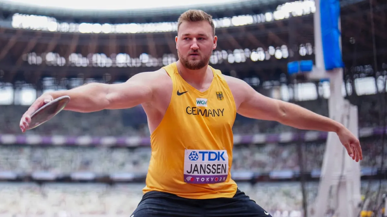 Salah satu atlet yang dijatuh sanksi adalah pelempar cakram asal Jerman, Henrik Janssen. (Foto: AP)