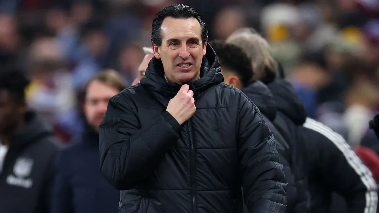 Pelatih Aston Villa, Unai Emery.