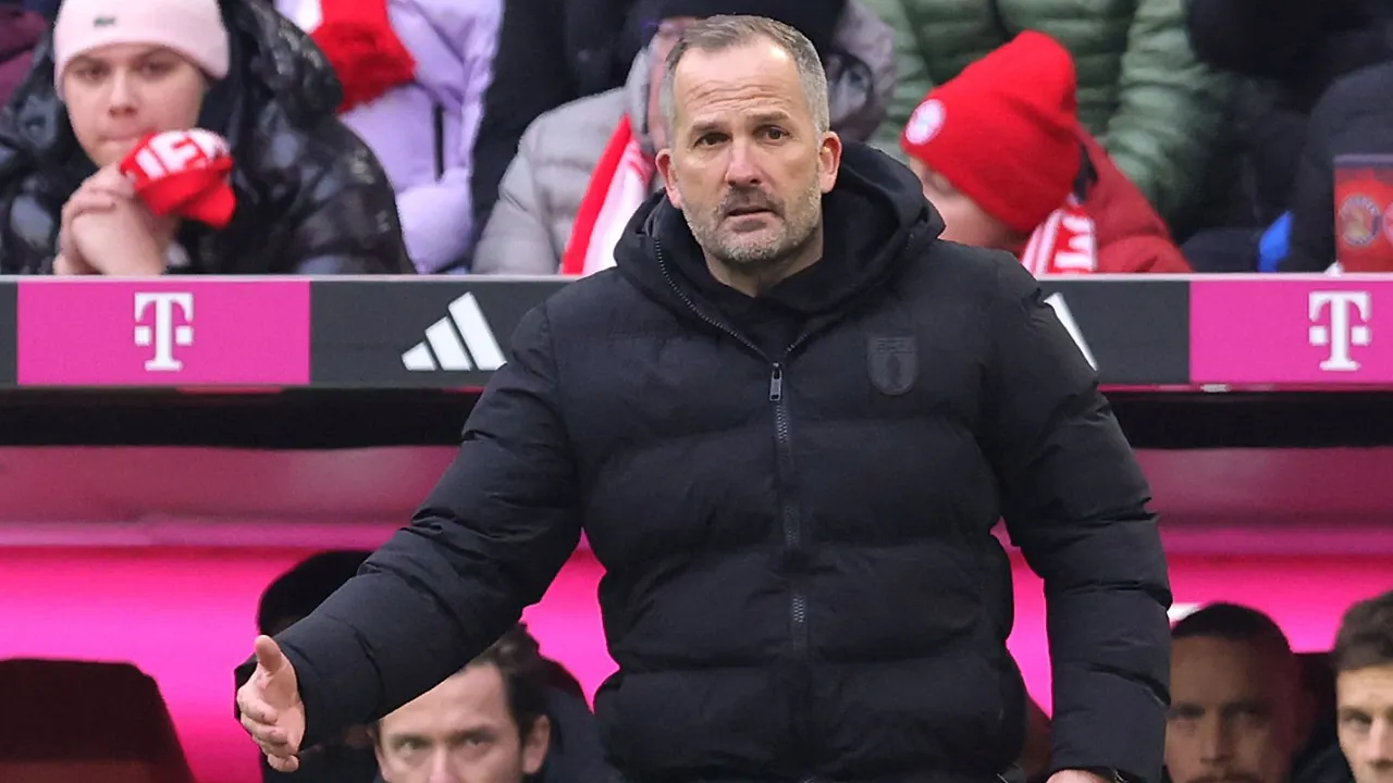 Pelatih FC Augsburg, Manuel Baum.