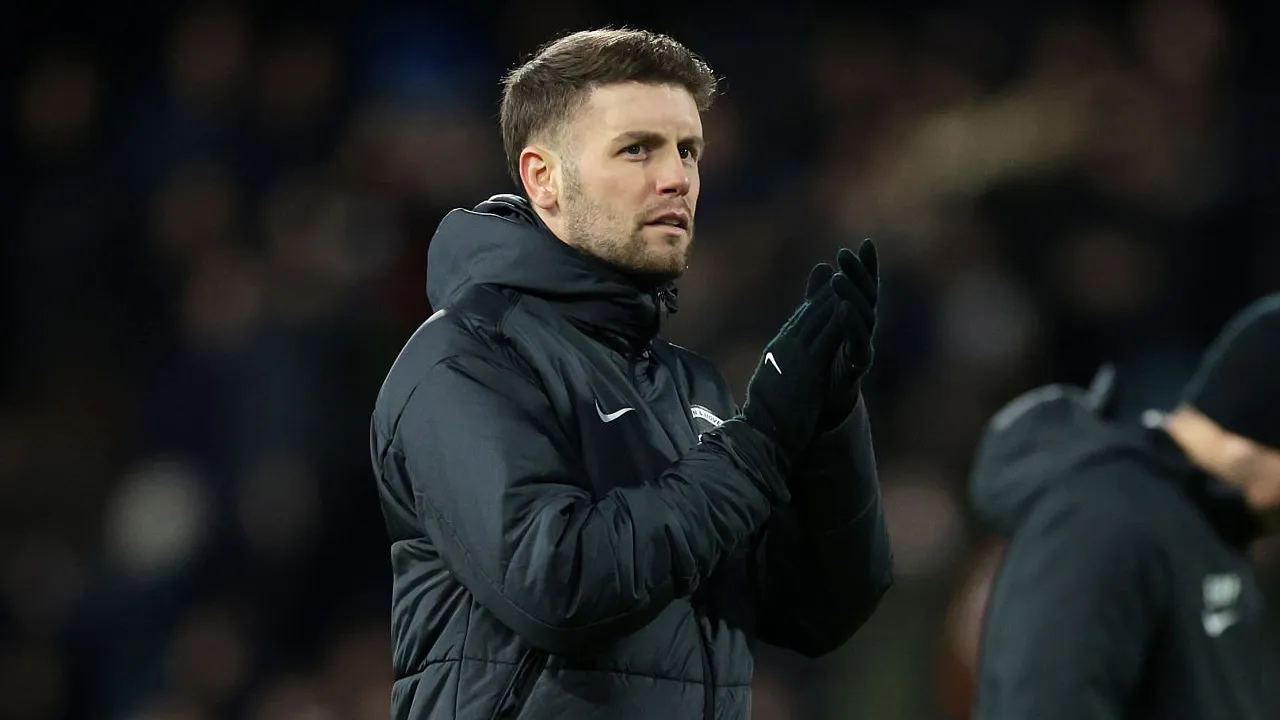 Pelatih Brighton & Hove Albion, Fabian Hurzeler.