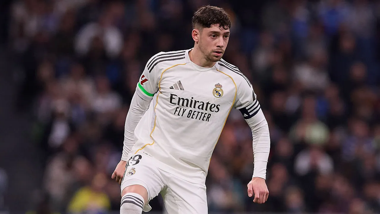 Gelandang Real Madrid, Federico Valverde.