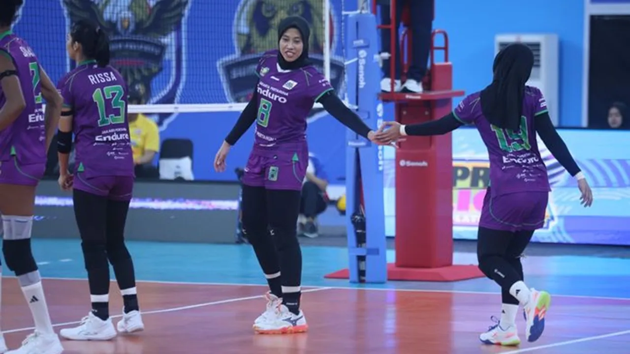 Megawati Hangestri serta para pemain Jakarta Pertamina Enduro. Sementara lanjutan seri Proliga 2026 akan dihelat di GOR Ken Arok, Malang
