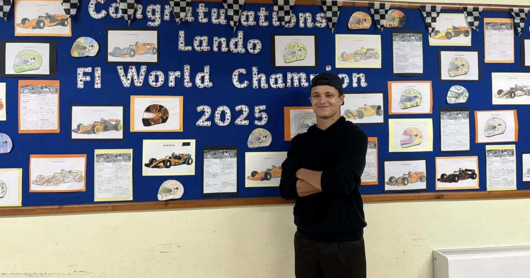 Lando Norris Kunjungi Sekolah Lama, Inspirasi Bagi Siswa - sumber: (racingnews365)
