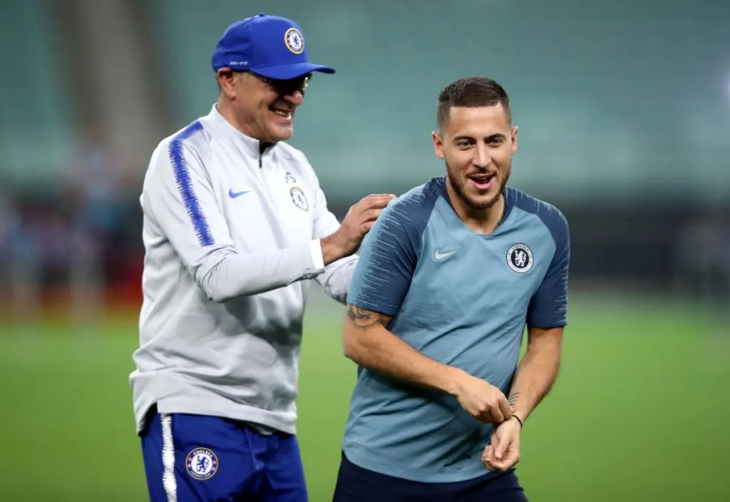 Opini Hazard: Hubungan Spesial dengan Sarri, Namun Mourinho Tetap Terbaik - sumber: (footballitalia)