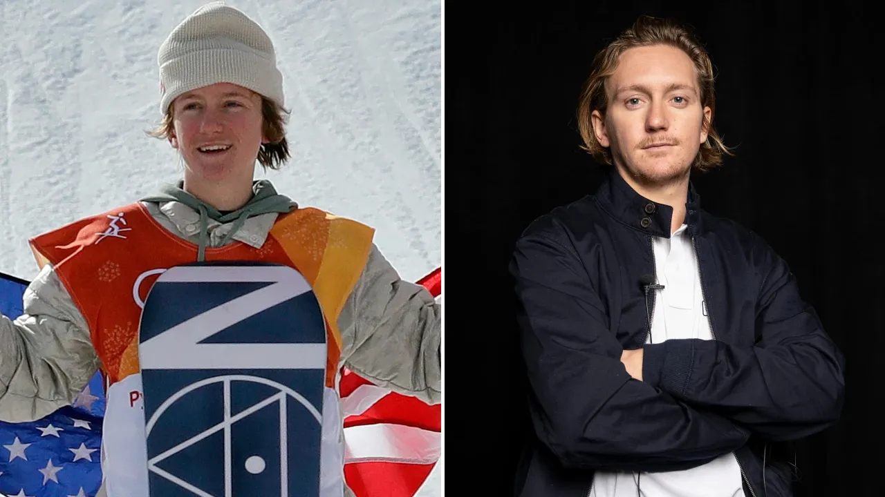 Red Gerard pada Olimpiade 2018 dan Red Gerard saat ini. (Foto: AP)