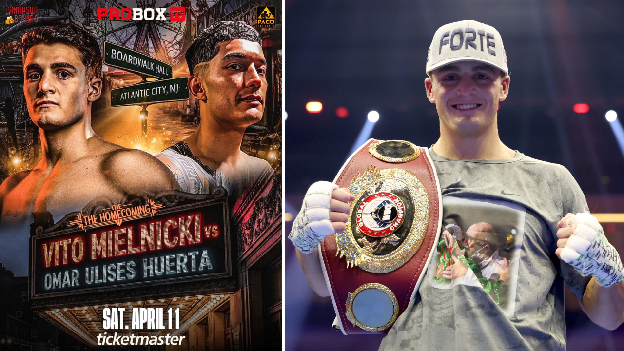 Vito Mielnicki Jr Akan Hadapi Omar Huerta pada 11 April di Atlantic City