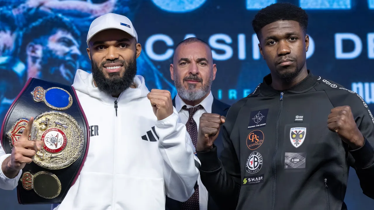 Albert Ramirez (kiri) sempat menghadiri konferensi pers tanpa masalah sebelum kesehatannya menurun. (Foto: Fight TV)