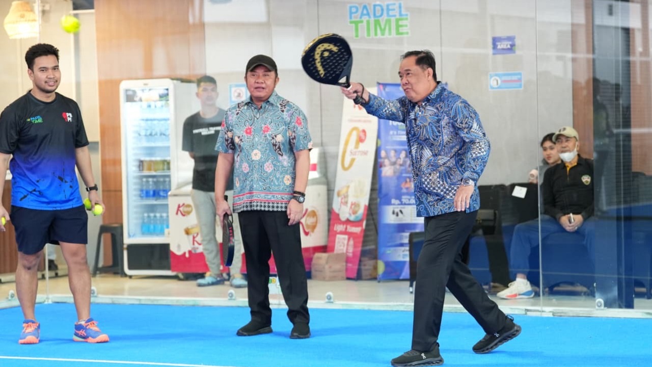 Gubernur Sumatera Selatan Resmikan Lapangan Padel Baru