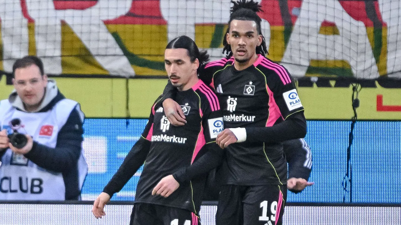 Hamburger SV sukses kalahkan Heidenheim.