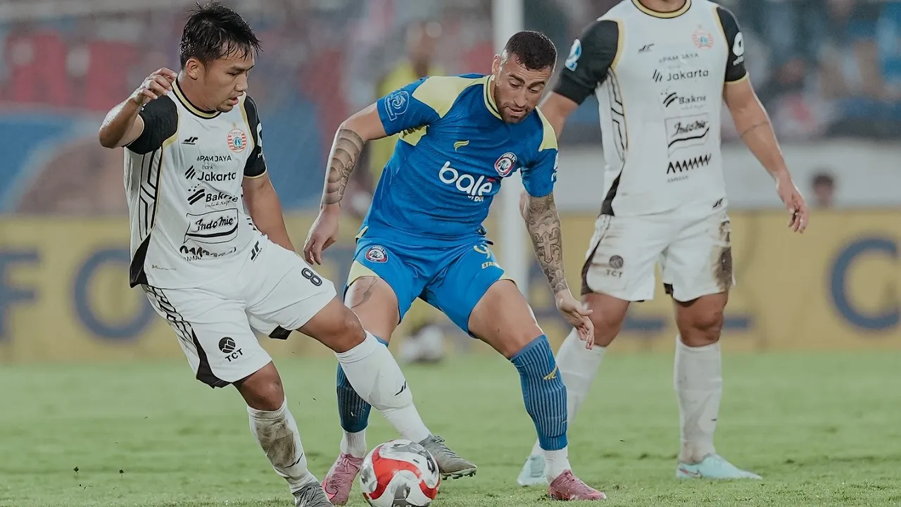 Laga Arema FC kontra Persija Jakarta di putaran pertama