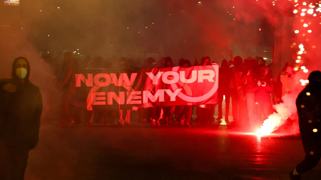 PM Italia Giorgia Meloni menyoroti aksi demonstrasi yang menurutnya merusak citra negara di mata dunia. (Foto: AP)