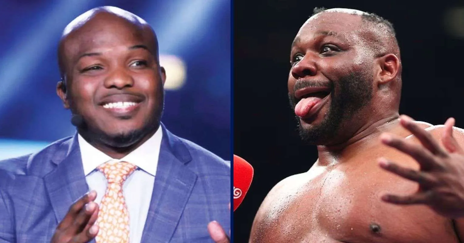 Reaksi Kocak Tim Bradley Atas Insiden Rambut Jarrell Miller - sumber: (secondsout)