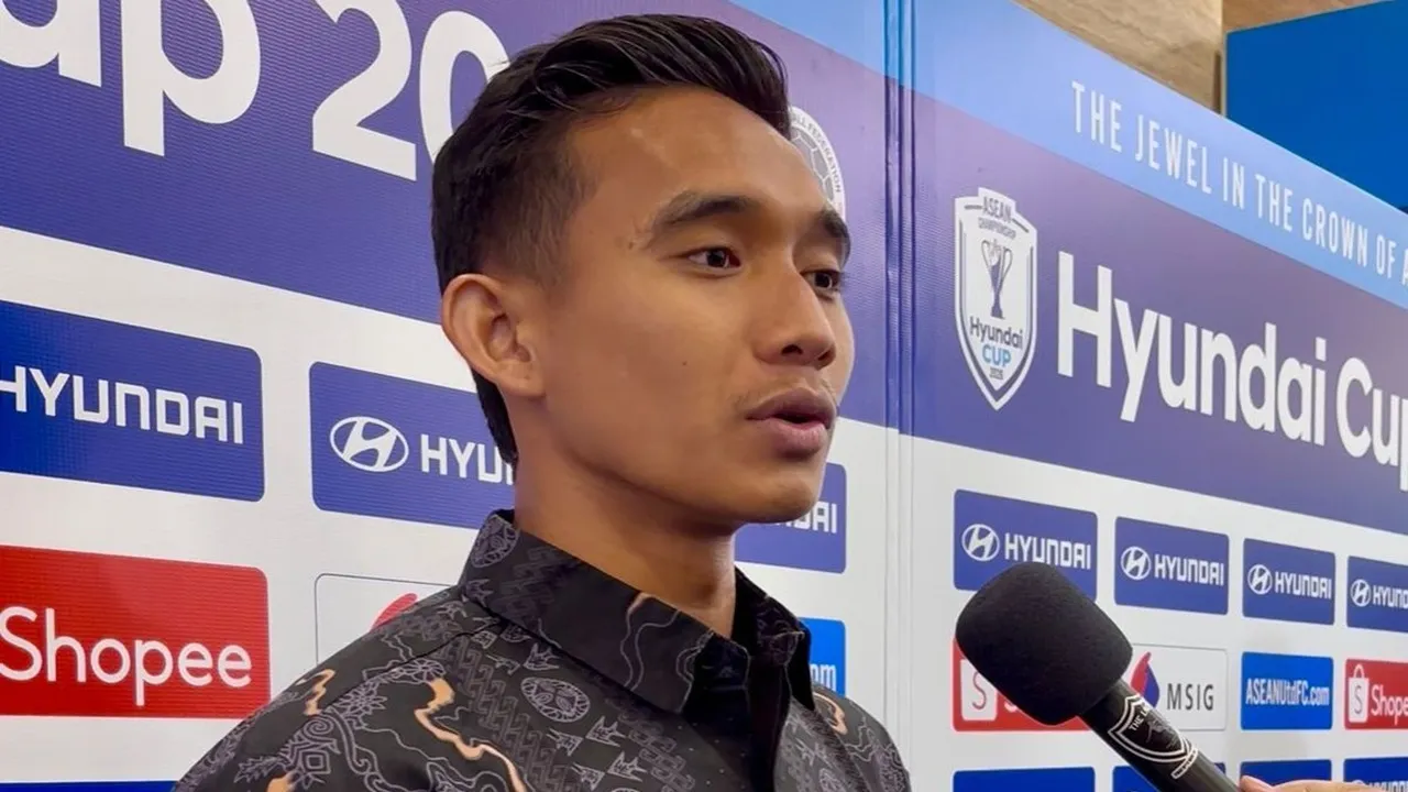 Rizky Ridho ikut nonton langsung pertandingan Timnas Futsal Indonesia