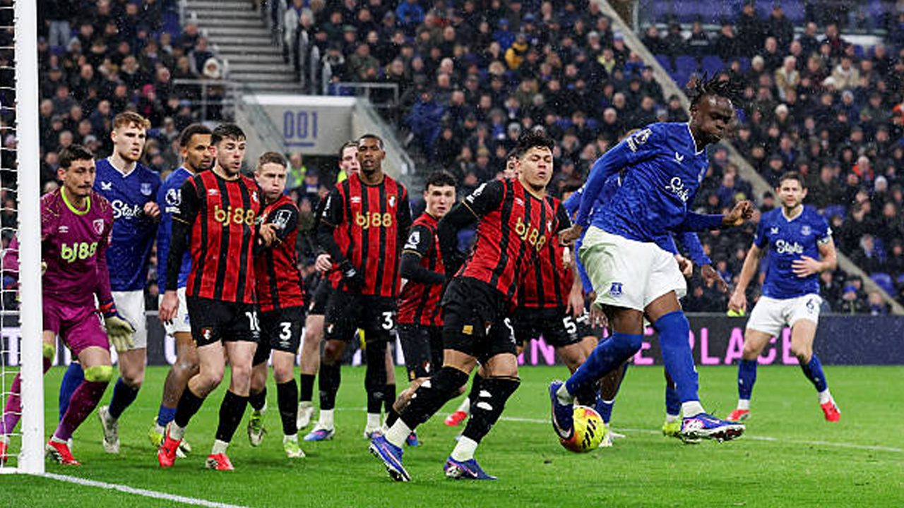 Hasil Pertandingan Premier League: Everton 1-2 Bournemouth