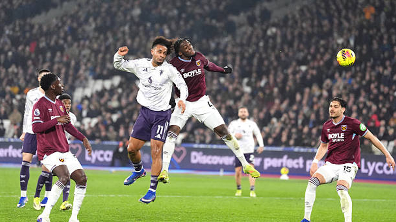 Hasil Pertandingan Premier League: West Ham United 1-1 Manchester United