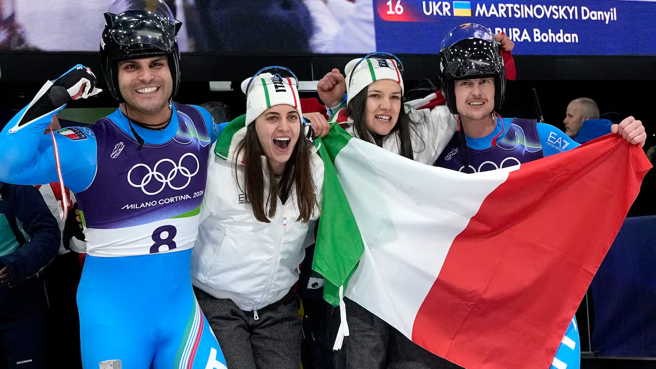 Italia Sapu Bersih Dua Emas Luge Ganda di Olimpiade Milan–Cortina 2026