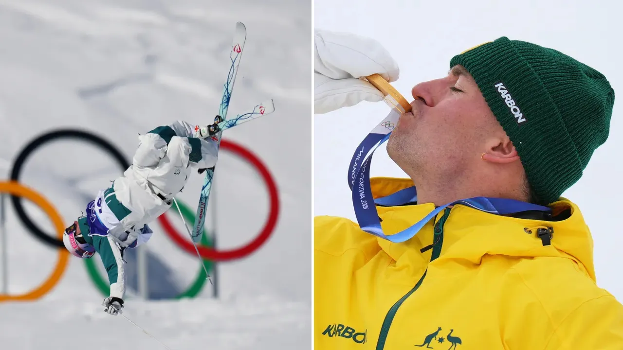 Cooper Woods mengalahkan legenda Kanada, Mikael Kingsbury, melalui penentuan tiebreak yang menegangkan. (Foto: AP)