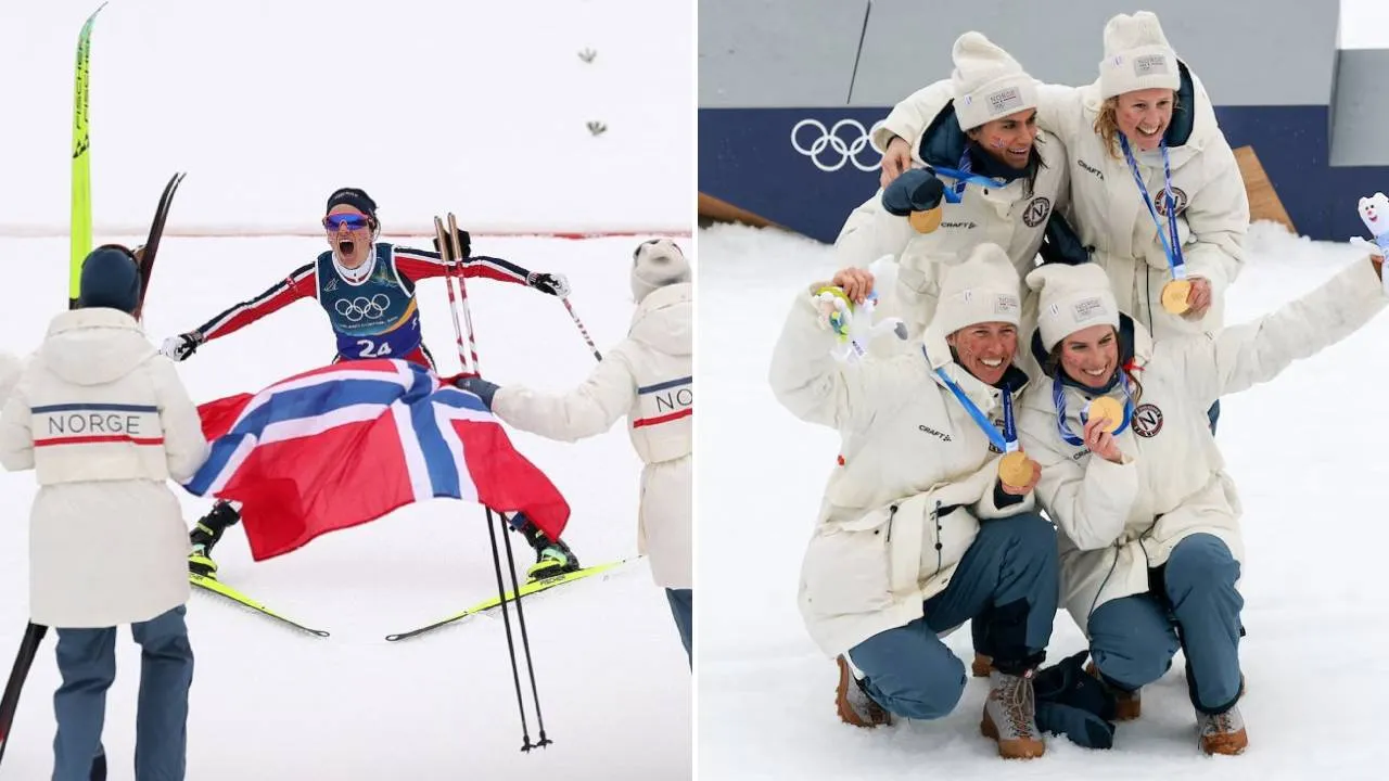 Norwegia Rebut Emas Estafet 4x7,5 Km Putri, Insiden Swedia Jadi Titik Balik