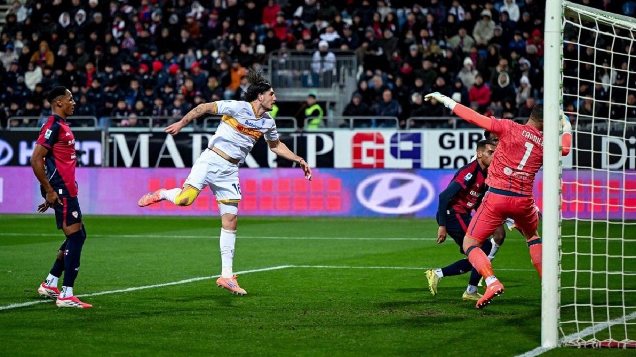 Kalahkan Cagliari, Lecce Perlebar Potensi Bertahan di Serie A