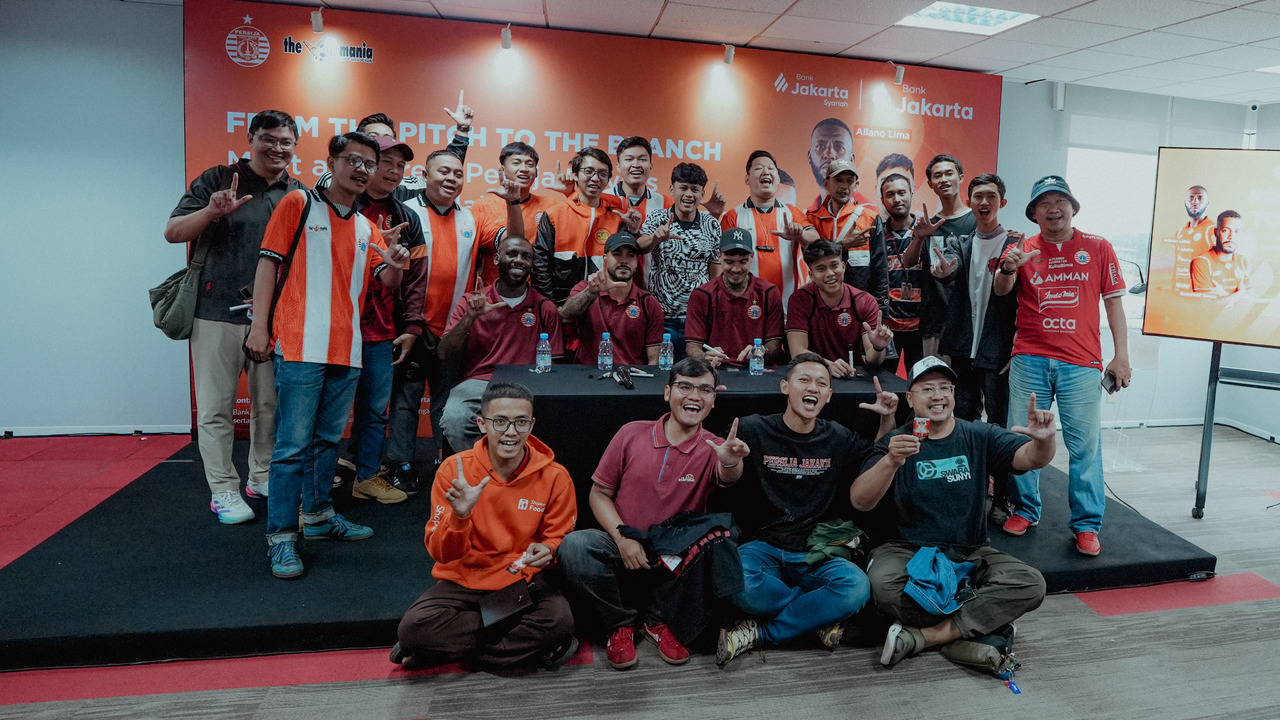 Bintang Persija Jakarta Sapa Jakmania di Meet & Greet Bank Jakarta