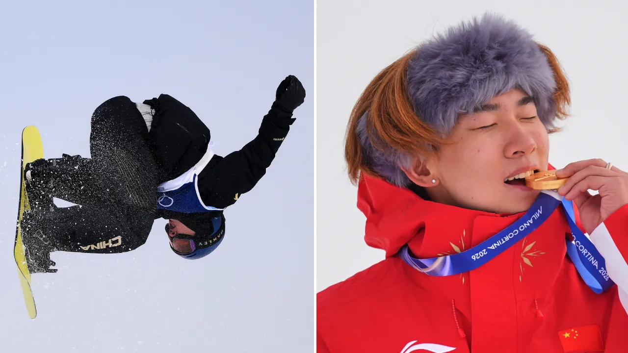 Su Yiming mencatatkan skor terbaik 82,41 poin pada run pertama final dan tidak terkejar hingga akhir lomba. (Foto: AP)