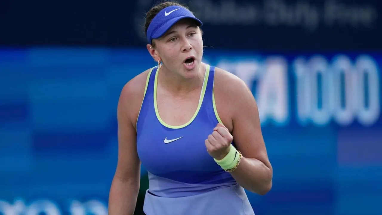 Bungkam Juara Bertahan, Amanda Anisimova Terseok-Seok Menuju Semifinal Di Dubai