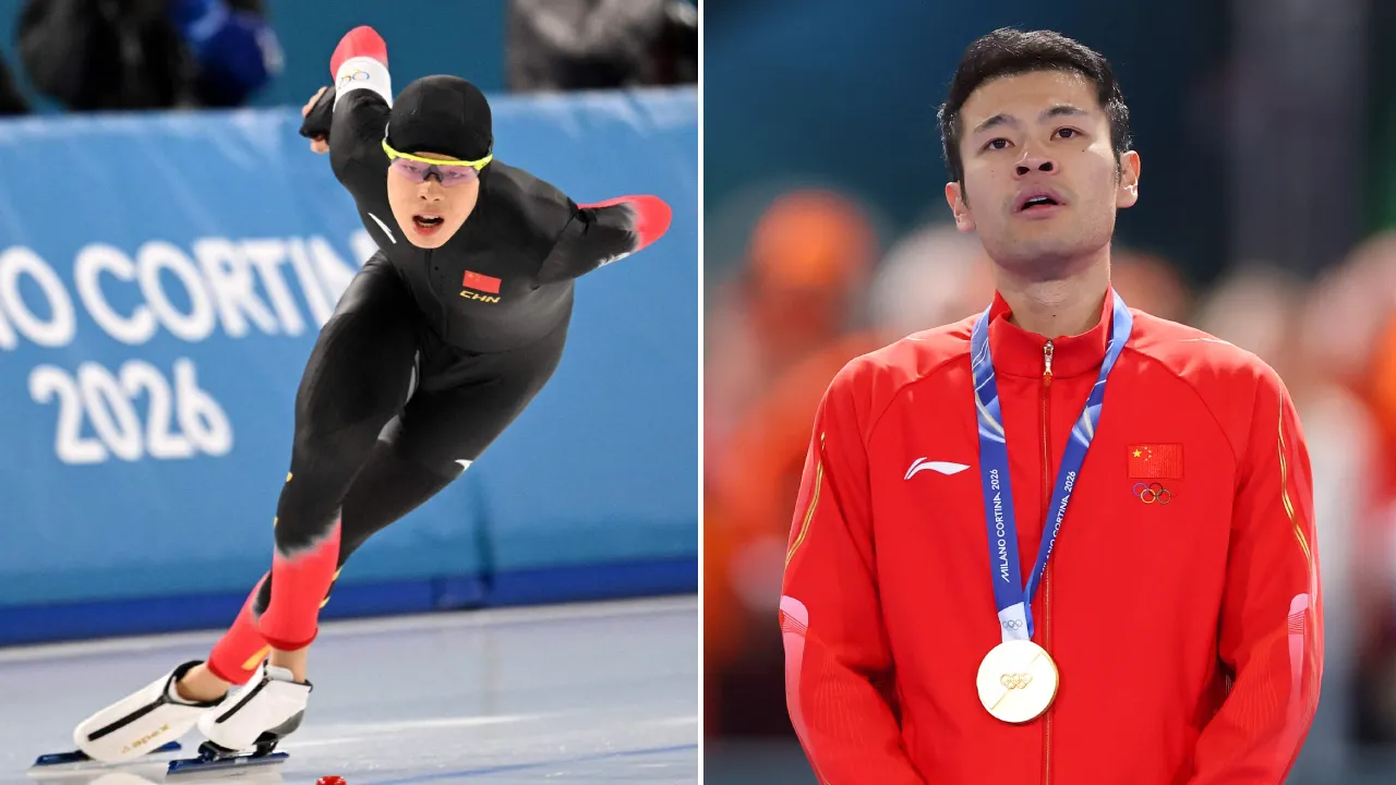Ning Zhongyan membukukan waktu satu menit 41,98 detik, mematahkan rekor Olimpiade yang baru saja tercipta beberapa menit sebelumnya. (Foto: AP)