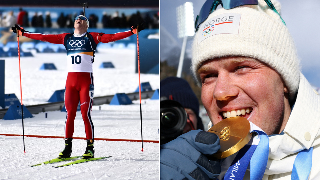 Johannes Dale-Skjevdal Raih Emas Mass Start Biathlon 15 Km di Milan-Cortina