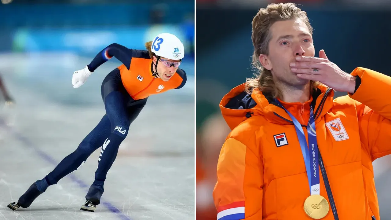 Jorrit Bergsma memecahlan rekor Ireen Wust yang meraih emas pada usia 35 tahun di Olimpiade Beijing 2022. (Foto: AP)