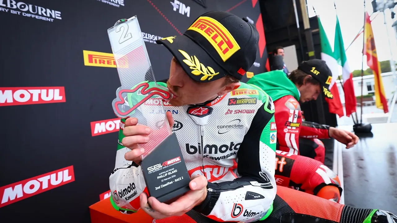 Axel Bassani Puas Bisa Naik Podium di WSBK Australia
