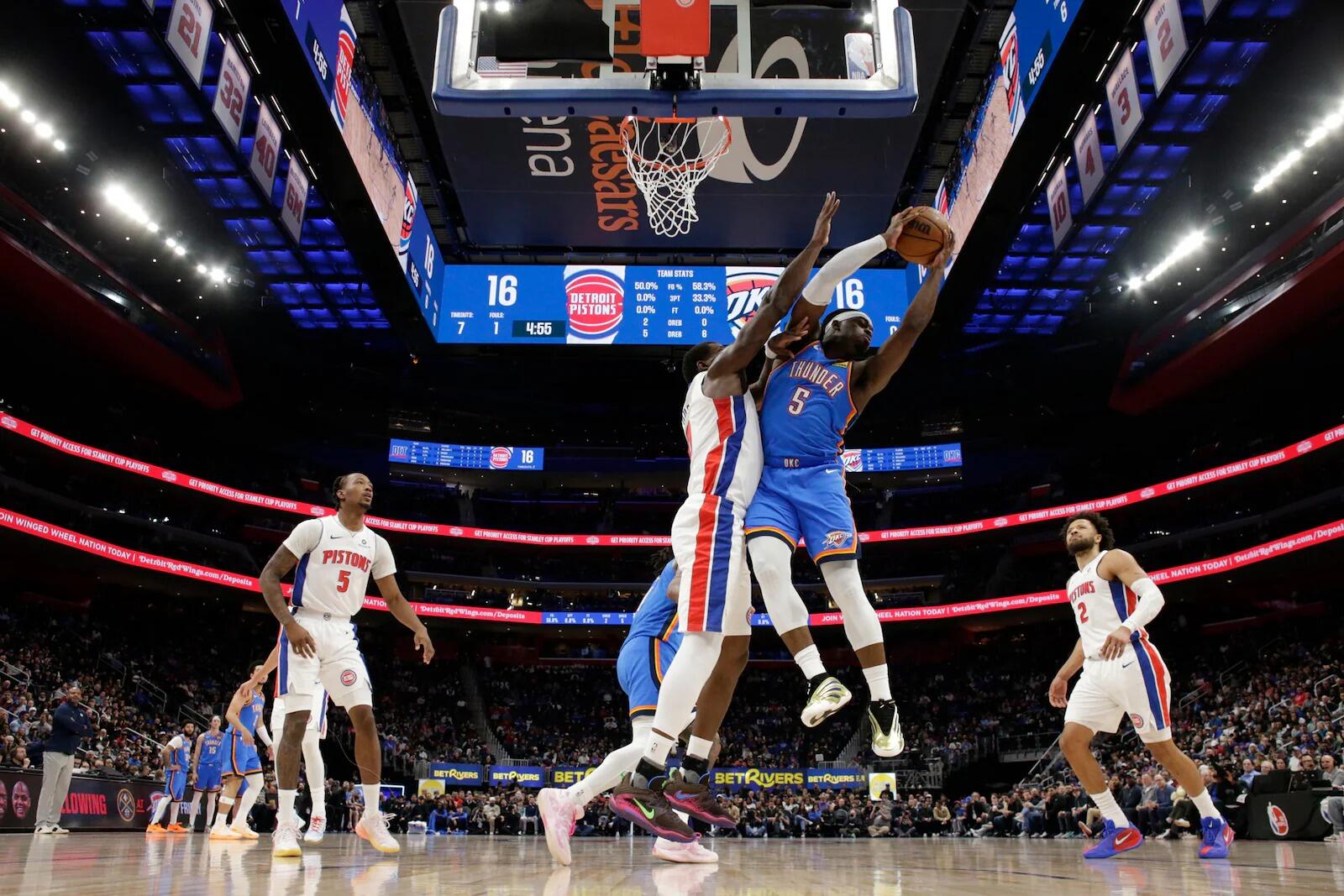Thunder Tumbang dari Pistons Akibat Derita Cedera Pemain