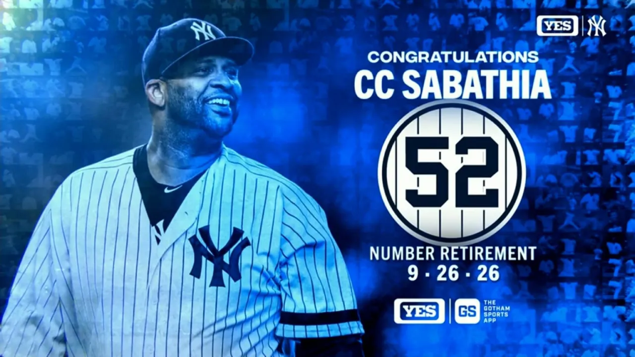 Yankees Pensiunkan Jersey Nomor 52 Milik CC Sabathia Pada 26 September